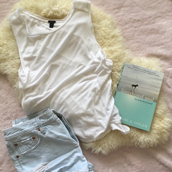 J. Crew Tops - J. Crew mixed Drapey Tank Top